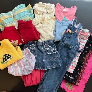 Toddler Girl 15-piece Gymboree lot; Sizes 12-24 months